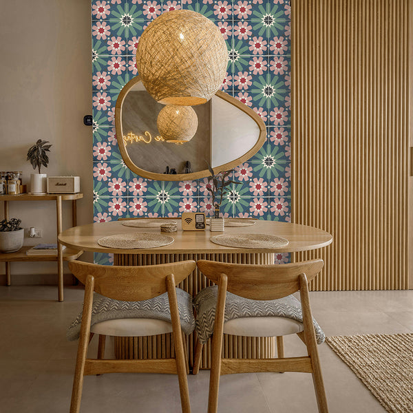 SEBU AZUL Baldosa de Vinilo Autoadhesiva 33x33cm