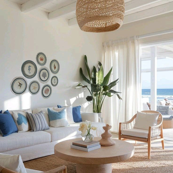 Mural de Platos Autoadhesivos PLAYA