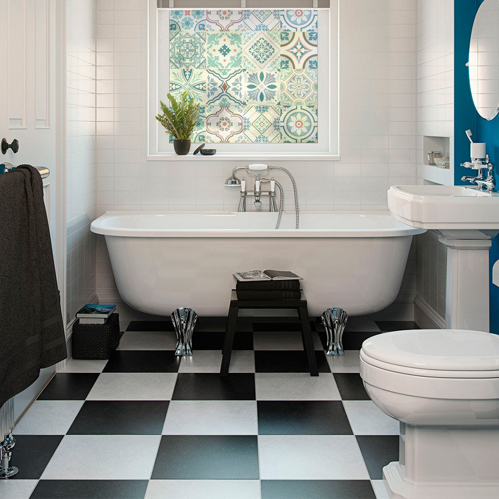 Transparencia de Vinilo Autoadhesiva 15x15cm Portugal, Mix