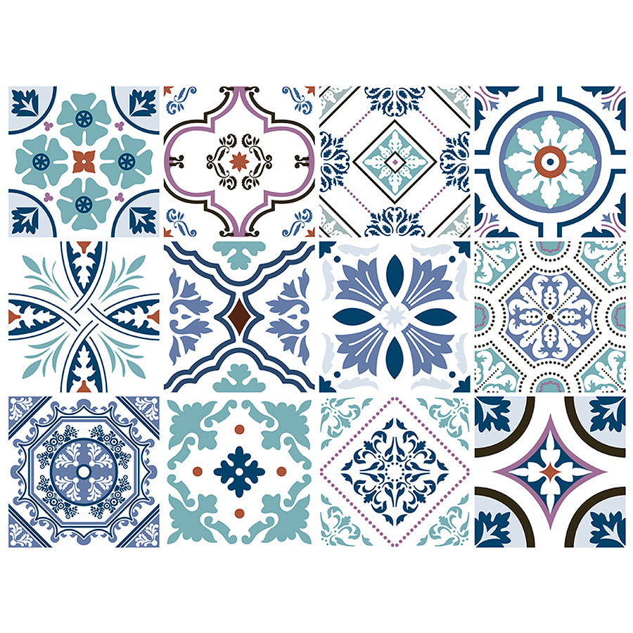 Transparencia de Vinilo Autoadhesiva 15x15cm Portugal, Mix