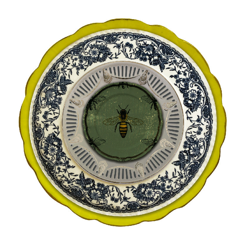 Plato Autoadhesivo ABEJA