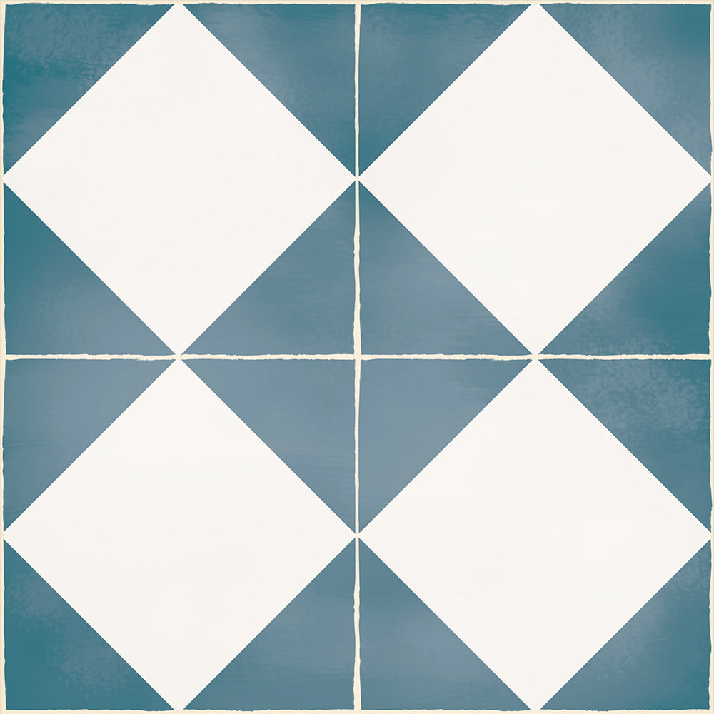 ROMBOS AZUL  Baldosa de Vinilo Autoadhesiva 33x33cm