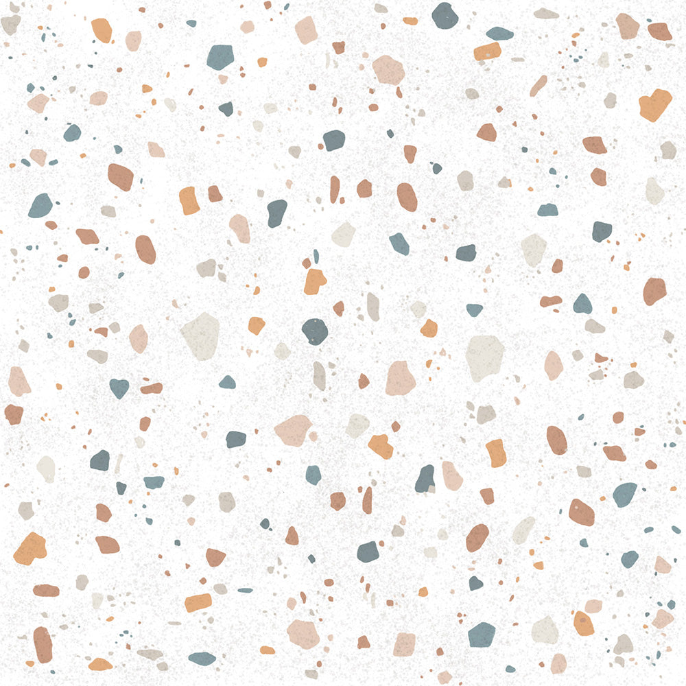 TERRAZO BLANCO Baldosa de Vinilo Autoadhesiva 33x33cm