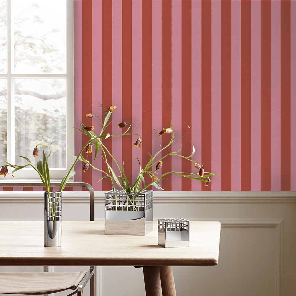 LINEAS ROJO ROSA Murales de Vinilo Autoadhesivos