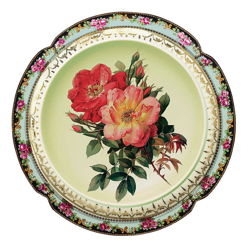 Plato Autoadhesivo FLOR VINTAGE