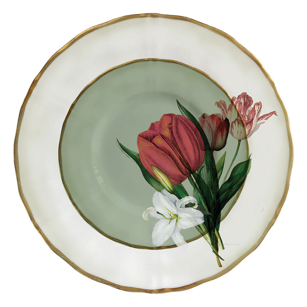 Plato Autoadhesivo FLOR