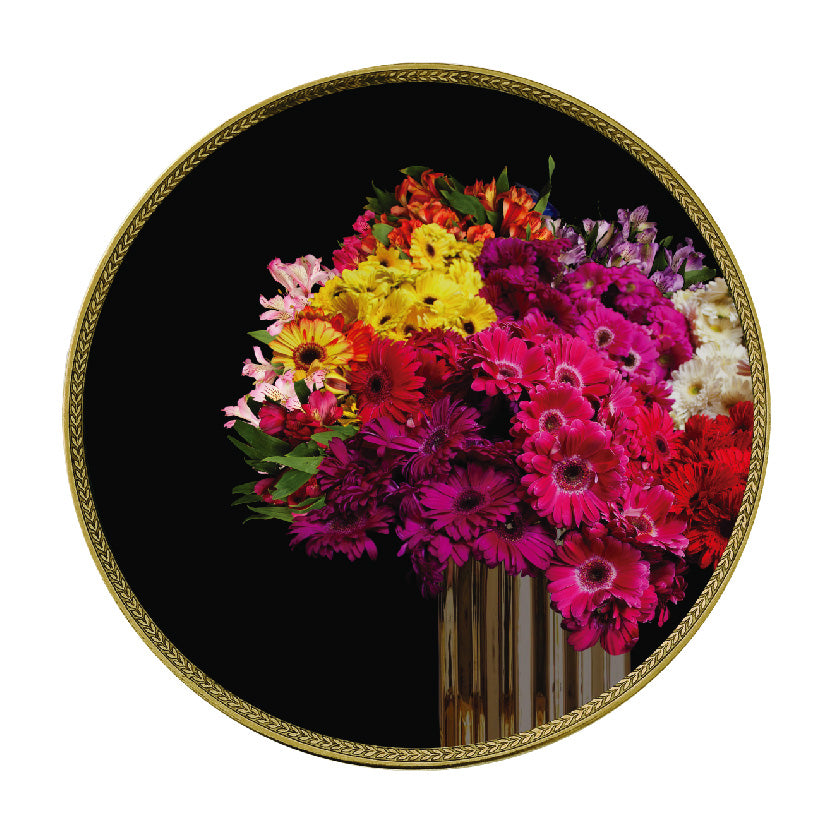 Plato Autoadhesivo GERBERA