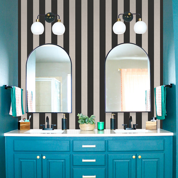 LINEAS BLANCO Y NEGRO Murales de Vinilo Autoadhesivos